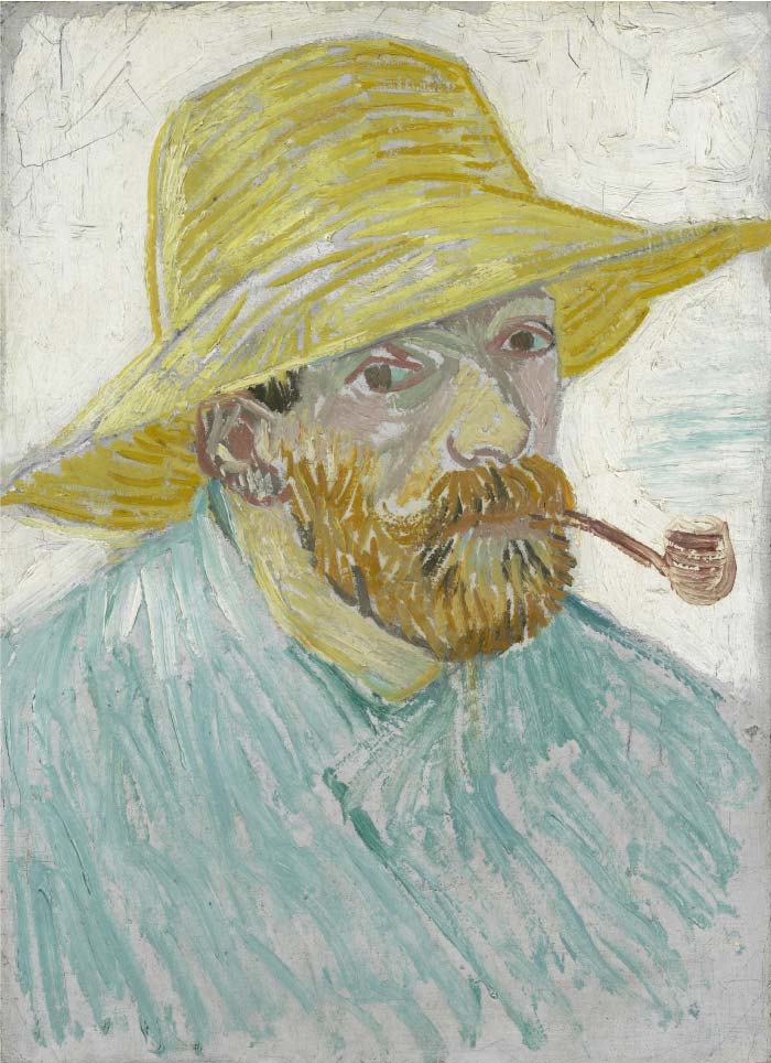 梵高（Vincent van Gogh）高清作品-自画像 Self Portrait12000