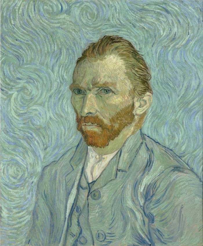 梵高(Vincent van Gogh)高清作品-自画像 Self Portrait 1889
