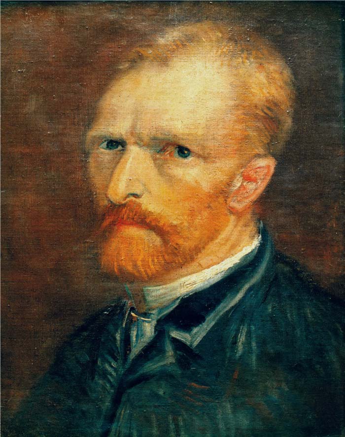 梵高（Vincent van Gogh）高清作品-自画像 Self Portrait228