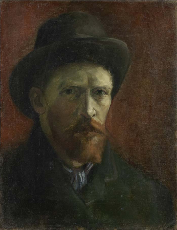 梵高（Vincent van Gogh）高清作品-自画像 Self Portrait678