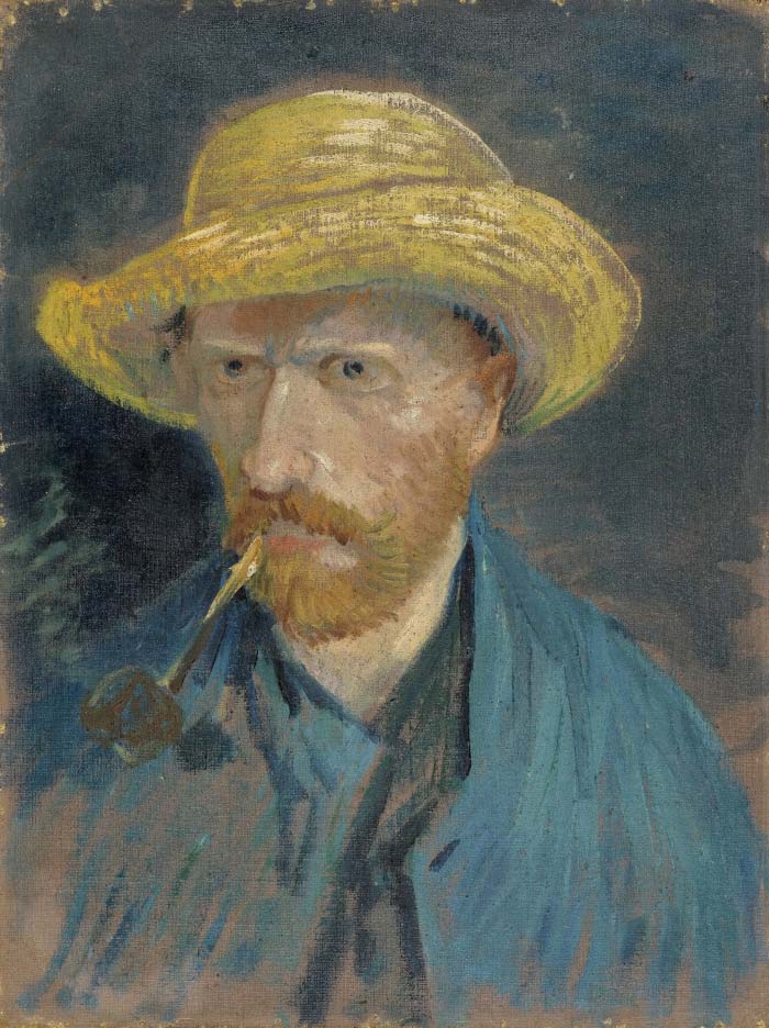 梵高（Vincent van Gogh）高清作品-自画像 Self Portrait8888