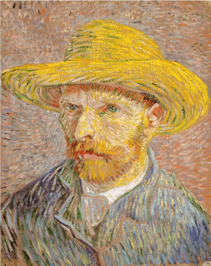 梵高（Vincent van Gogh）高清作品-自画像 Self Portrait7565