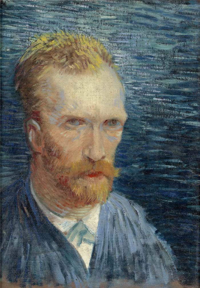 梵高（Vincent van Gogh）高清作品-自画像 Self Portrait2