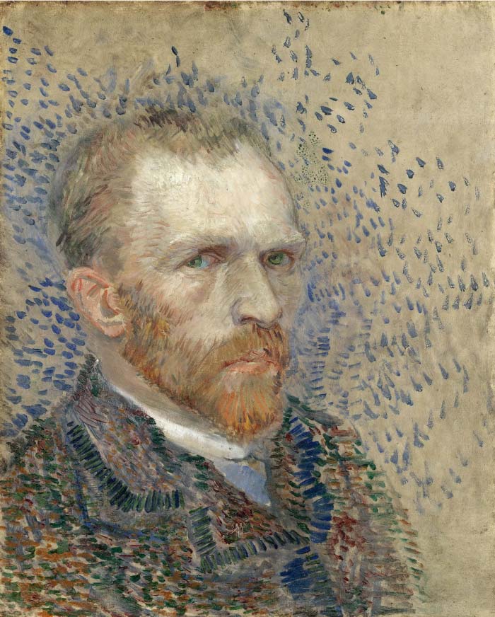梵高（Vincent van Gogh）高清作品-自画像 Self Portrait1234