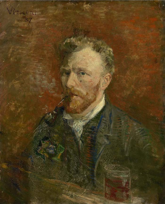 梵高（Vincent van Gogh）高清作品-自画像 Self Portrait36789