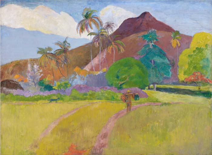 保罗·高更（Paul Gauguin）高清作品-大溪地风景,1891,72dpi