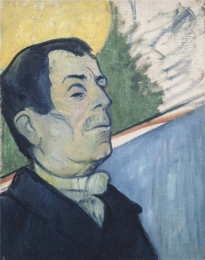 保罗·高更（Paul Gauguin）高清作品-男人肖像油画