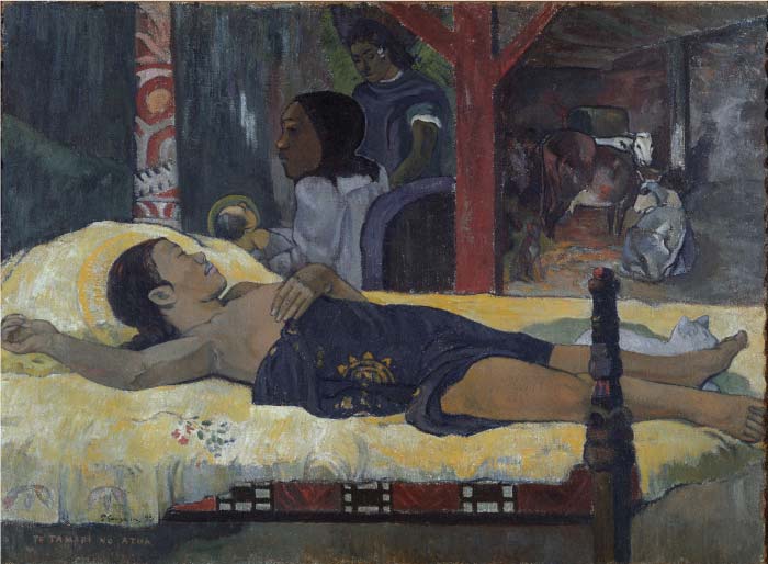 保罗·高更(Paul Gauguin)高清作品-Te Tamari no Atua(上帝之子),-1896
