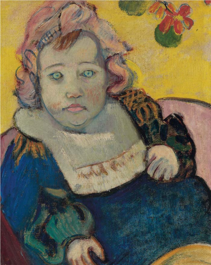 保罗·高更（Paul Gauguin）高清作品-小女孩肖像