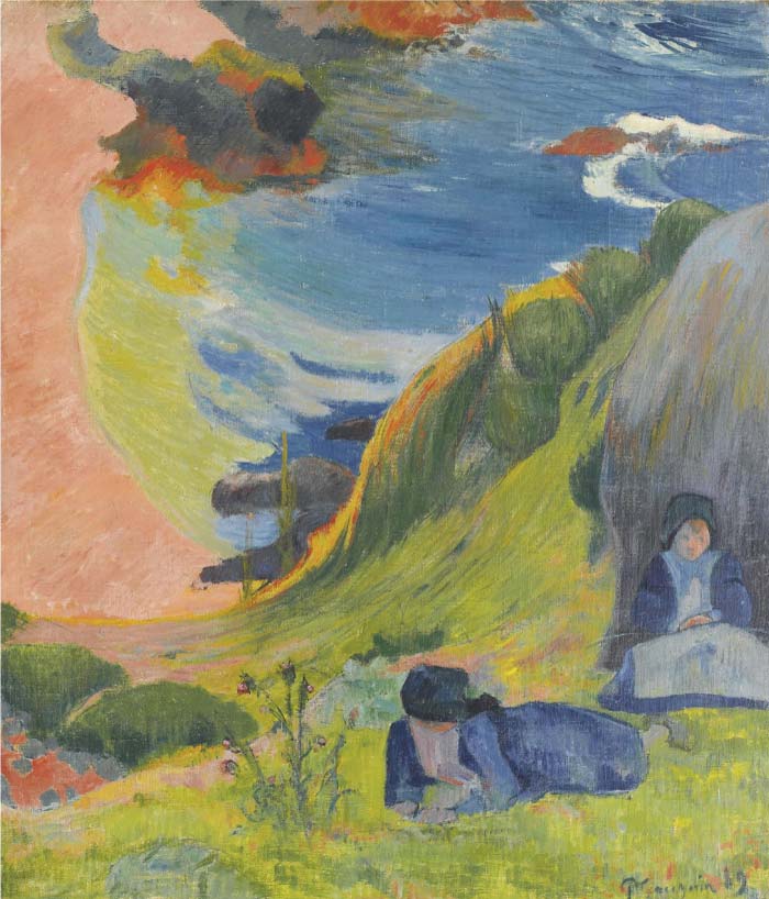 保罗·高更（Paul Gauguin）高清作品-海边