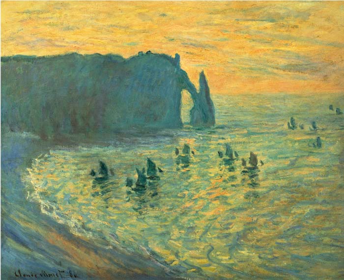克洛德·莫奈（Claude Monet）高清作品- 埃特雷塔的礁石