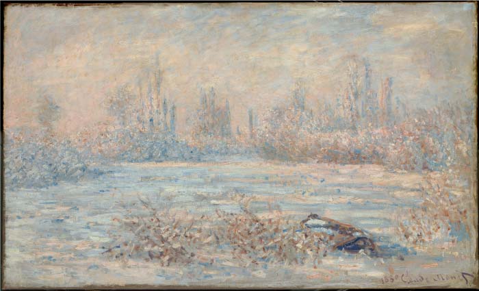 克洛德·莫奈（Claude Monet）高清作品-冬天， 150ppi