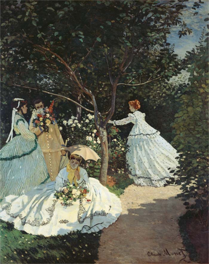 克洛德·莫奈（Claude Monet）高清作品- 花园中的妇女们