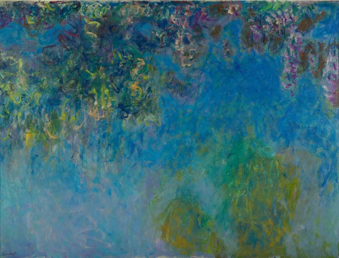 克洛德·莫奈（Claude Monet）高清作品- 紫藤 Wisteria circa 1925，150ppi