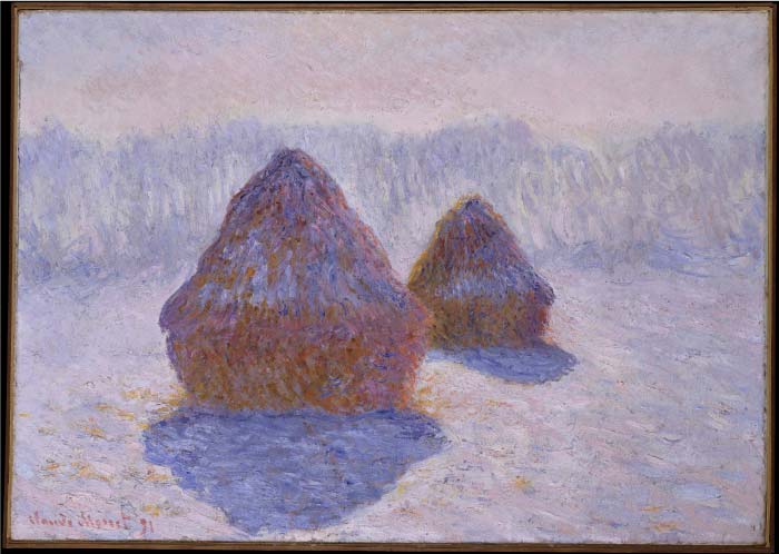 克洛德·莫奈（Claude Monet）高清作品- 两个草堆