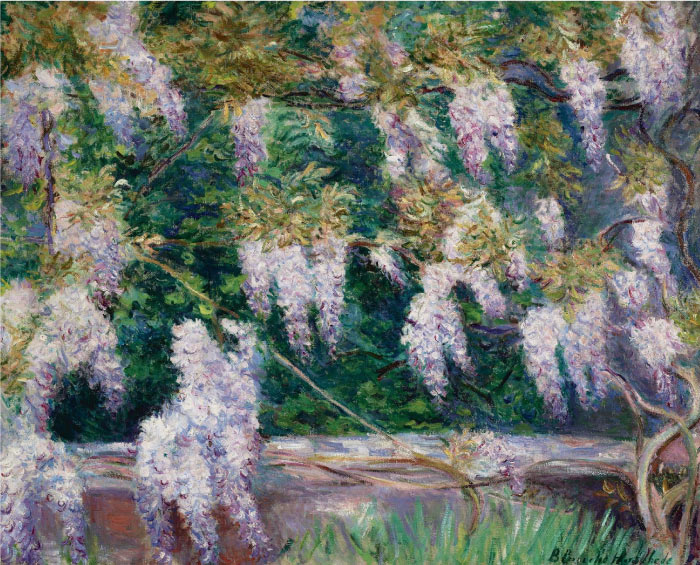 克洛德·莫奈（Claude Monet）高清作品-吉维尼的紫藤