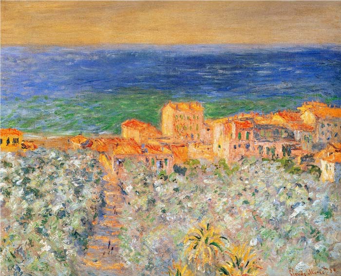 克洛德·莫奈(Claude Monet)高清作品- Burgo Marina at Bordighera(1884)