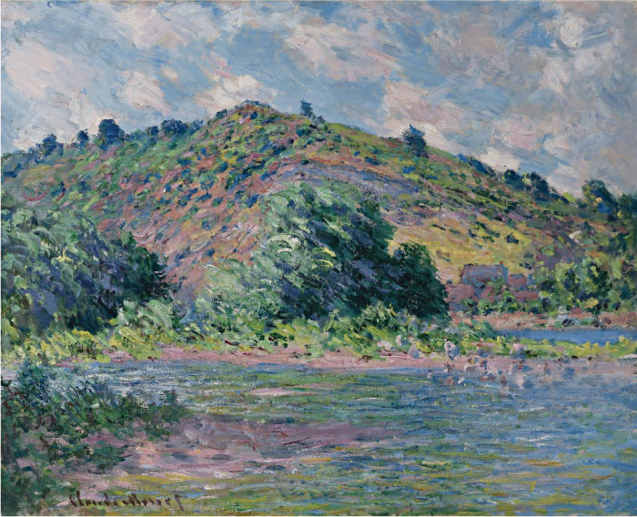 克洛德·莫奈（Claude Monet）高清作品-维莱兹港 Port Villez, 1885