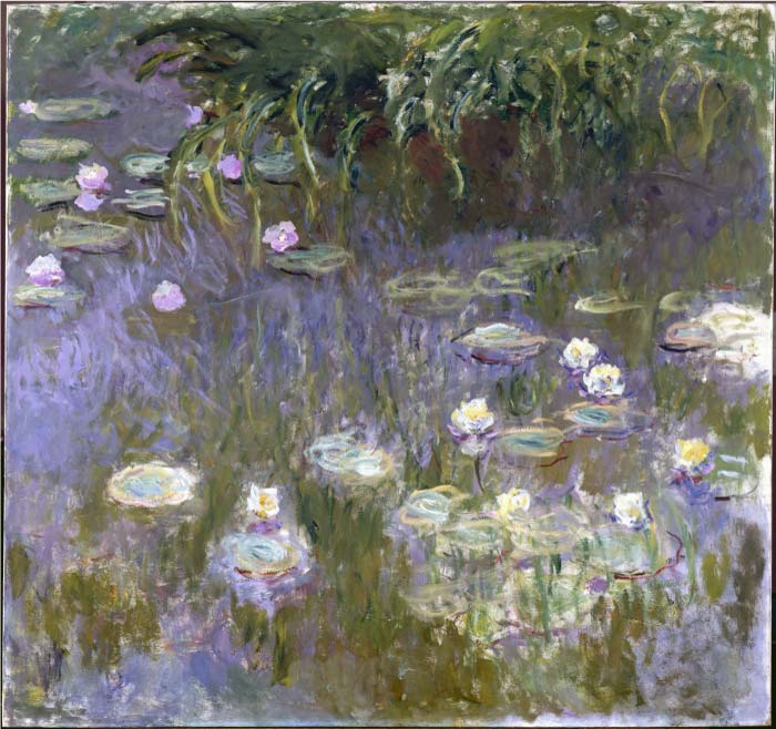 克洛德·莫奈（Claude Monet）高清作品-睡莲 Water Lilies 1922