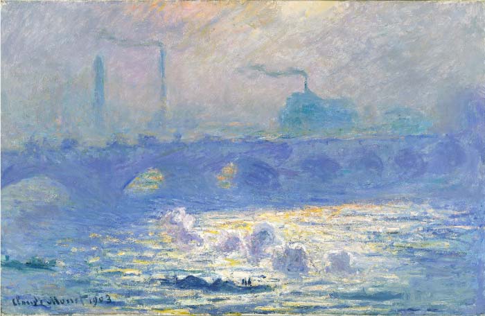 克洛德·莫奈(Claude Monet)高清作品-魂断蓝桥 Waterloo Bridge 1903