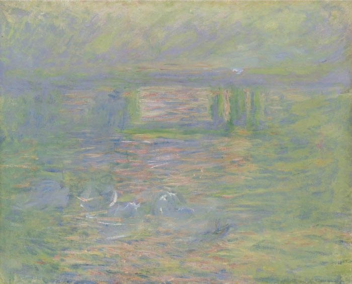 克洛德·莫奈（Claude Monet）高清作品-晚霞中的大桥