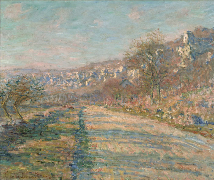 克洛德·莫奈（Claude Monet）高清作品-山坡下的道路