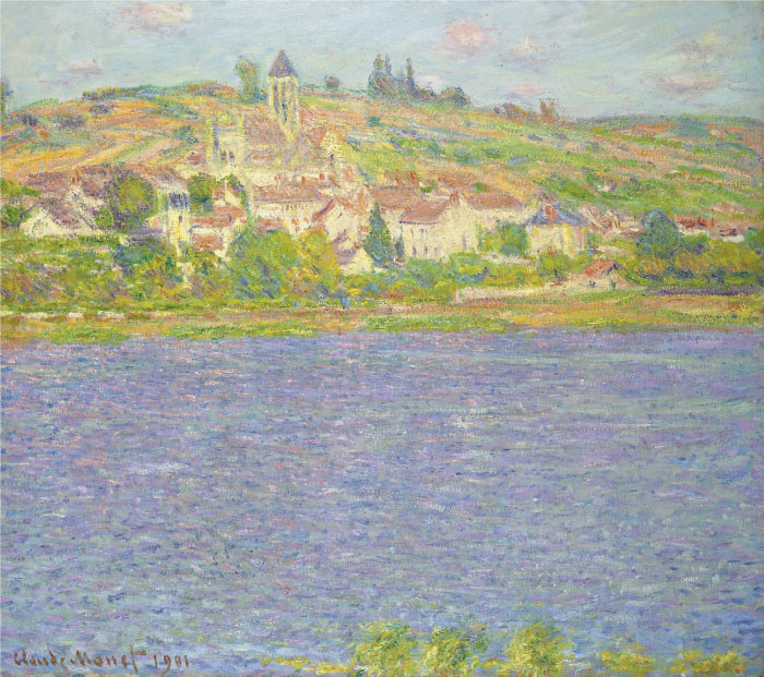 克洛德·莫奈（Claude Monet）高清作品-山坡河流