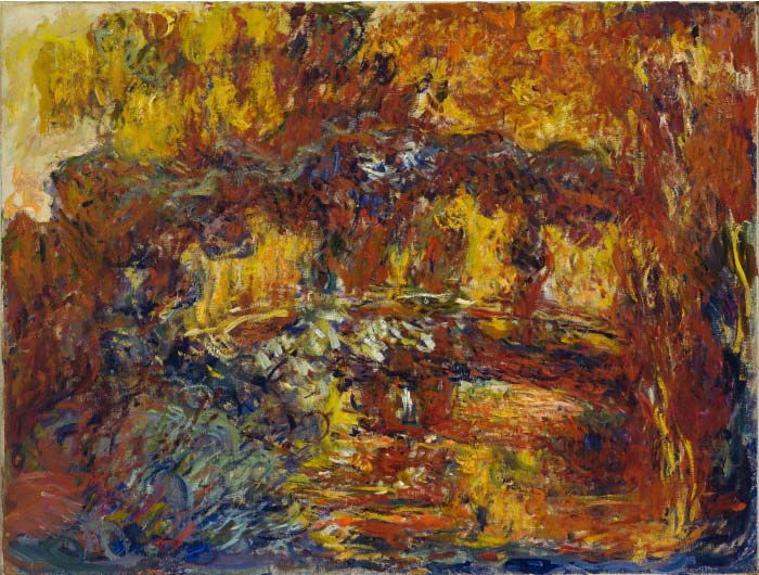 克洛德·莫奈(Claude Monet)高清作品- 日本人行桥, 1920