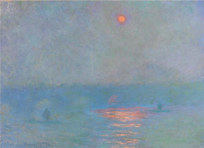 克洛德·莫奈（Claude Monet）高清作品-阳光在雾中 (1899-1901)