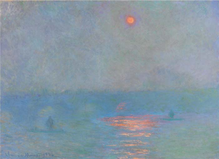 克洛德·莫奈(Claude Monet)高清作品-阳光在雾中 (1899-1901)