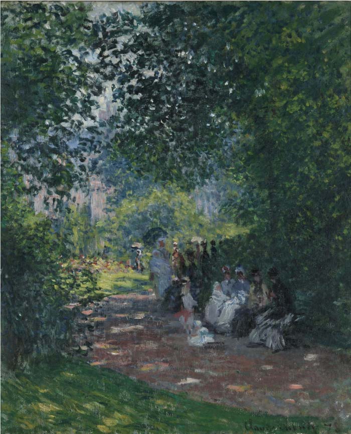 ·莫奈（Claude Monet）高清作品- Au Parc Monceau, 1878