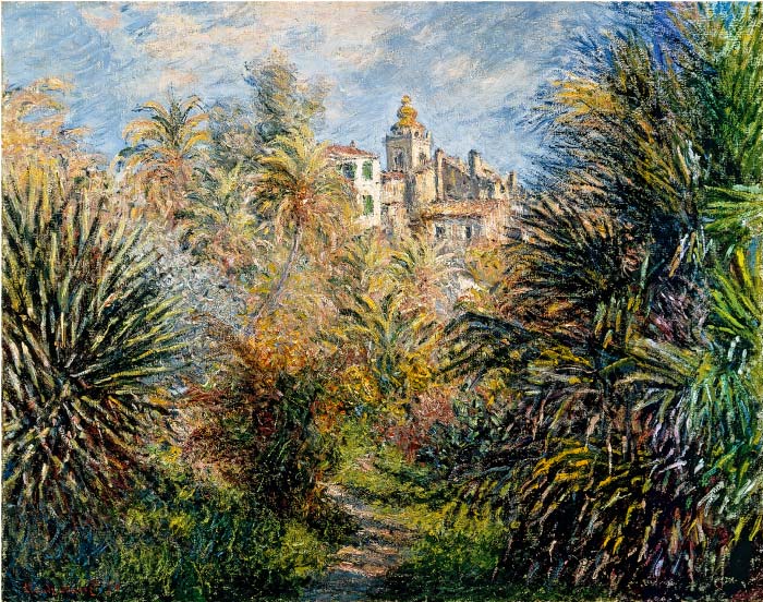克洛德·莫奈（Claude Monet）高清作品-莫雷诺花园 The Moreno Garden at Bordighera (1884)