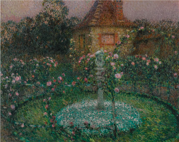 克洛德·莫奈（Claude Monet）高清作品-圆形花坛
