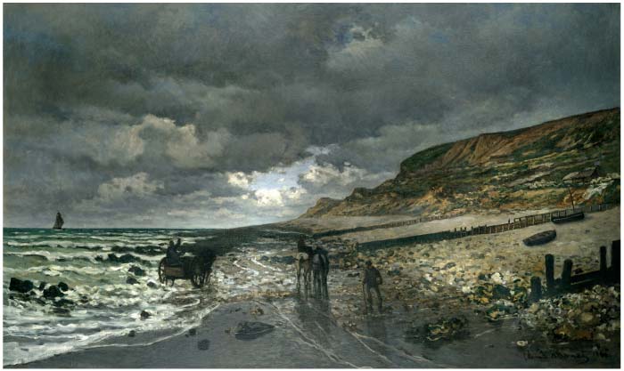 克洛德·莫奈（Claude Monet）高清作品-低潮时的海威