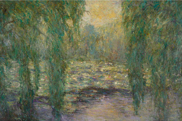 克洛德·莫奈（Claude Monet）高清作品-杨柳睡莲