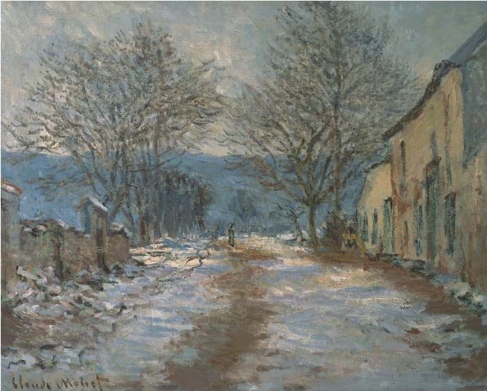 克洛德·莫奈（Claude Monet）高清作品-傍晚乡村风景