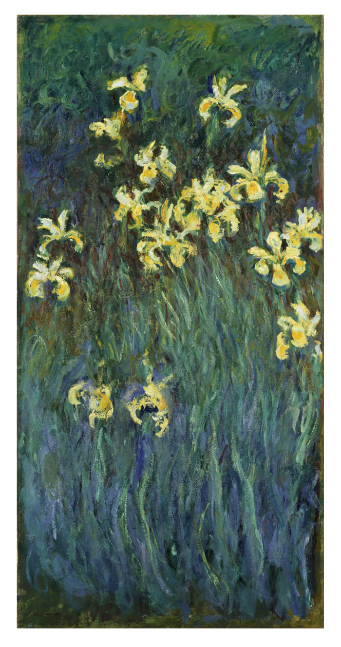 克洛德·莫奈（Claude Monet）高清作品-黄色虹膜 Yellow Irises (1914 -1917)