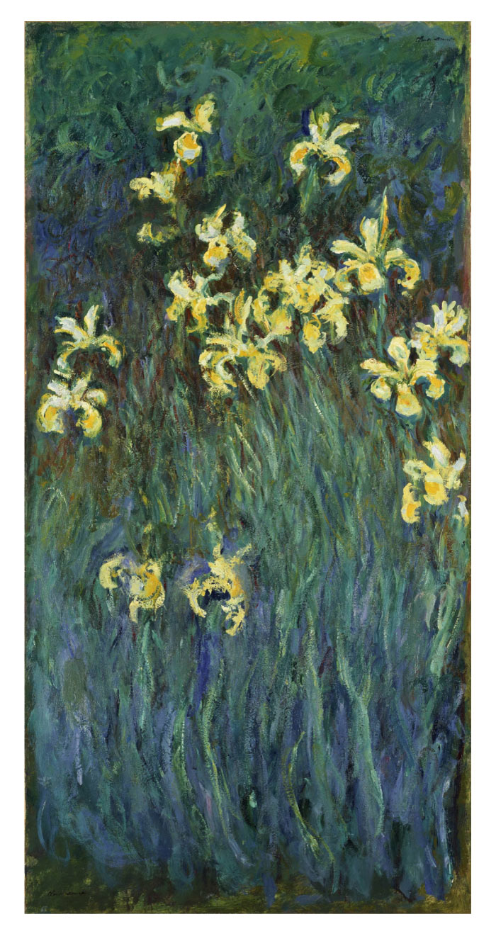 克洛德·莫奈(Claude Monet)高清作品-黄色虹膜 Yellow Irises (1914 -1917)