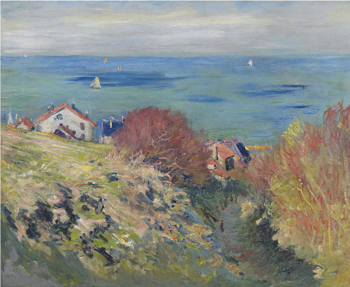 克洛德·莫奈（Claude Monet）高清作品-海边农家