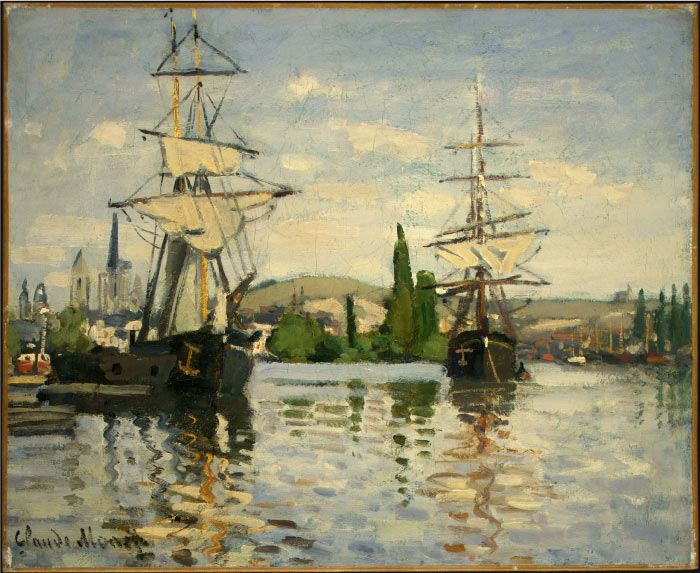 克洛德·莫奈（Claude Monet）高清作品- 塞纳河上的船