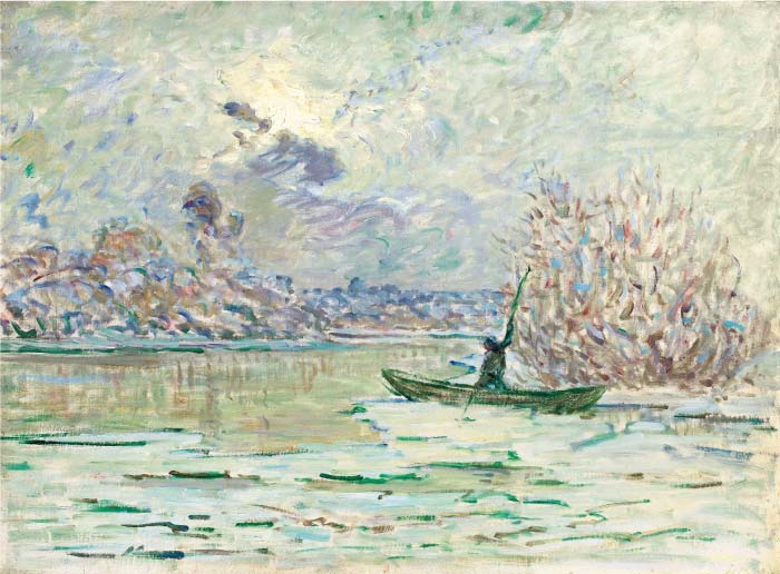 克洛德·莫奈（Claude Monet）高清作品- 拉瓦科特附近的冬天, 1880
