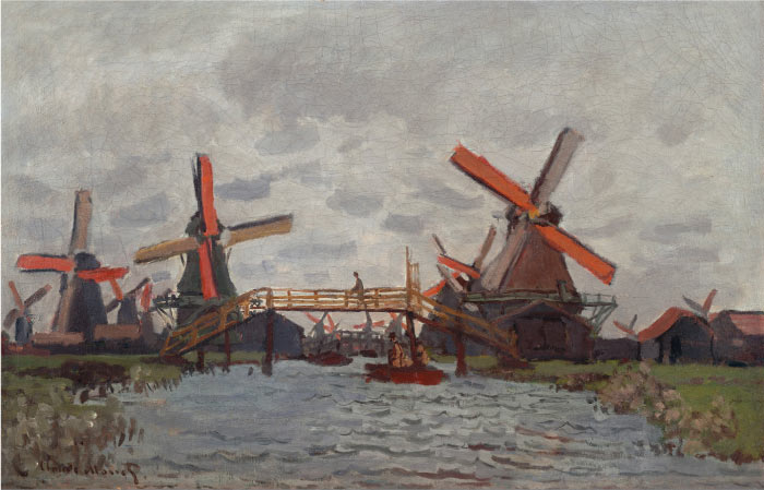 克洛德·莫奈（Claude Monet）高清作品-风车
