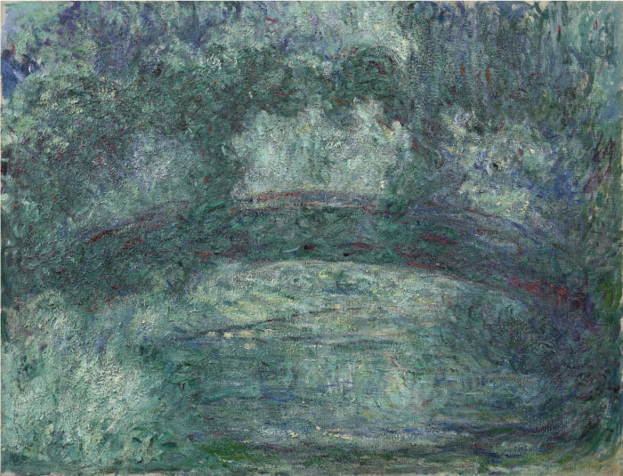 克洛德·莫奈（Claude Monet）高清作品-日本桥 The Japanese bridge (1919-1924)