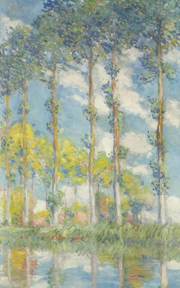 克洛德·莫奈（Claude Monet）高清作品-杨树风景作品素材