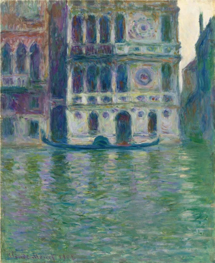 克洛德·莫奈（Claude Monet）高清作品-威尼斯达里奥宫 Dario Palace, Venice, 1908