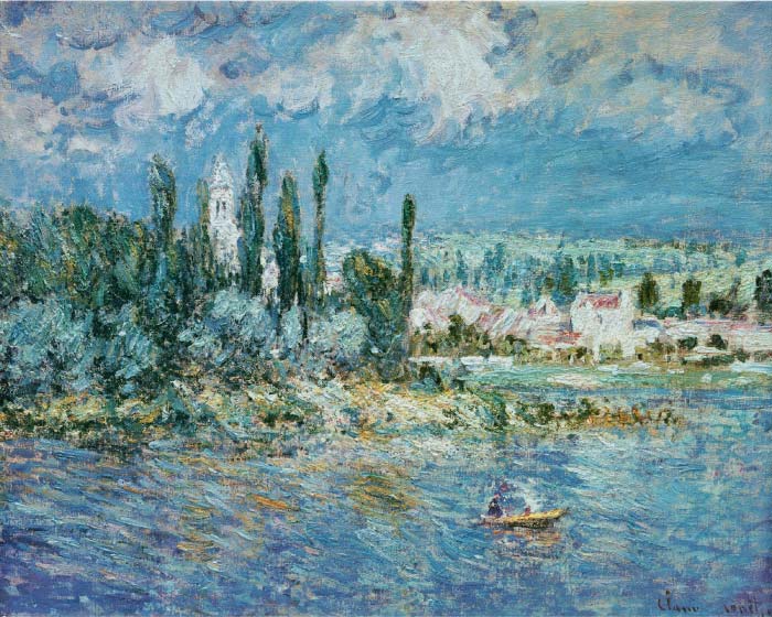 克洛德·莫奈（Claude Monet）高清作品- 雷暴景观 Landscape with Thunderstorm (1881)，150ppi