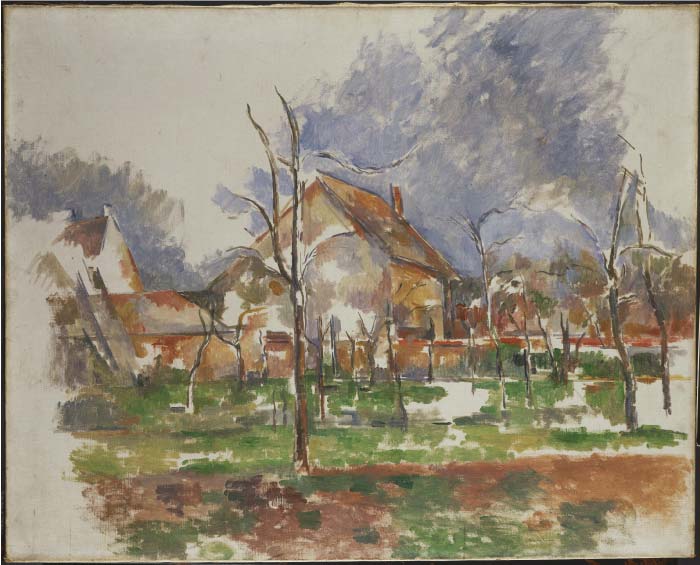 保罗·塞尚(Paul Cézanne)超清作品_Winter Landscape, Giverny