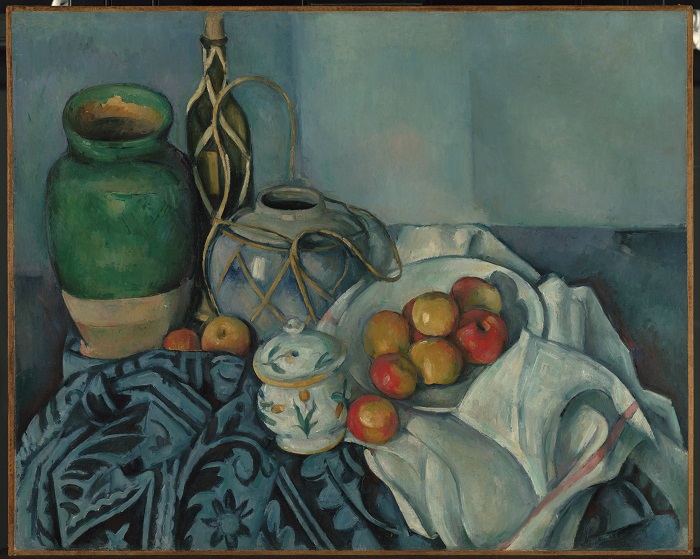 保罗·塞尚（Paul Cézanne）超清作品_水果与瓷器 72ppi