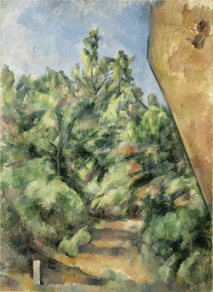 保罗·塞尚（Paul Cézanne）超清作品_ 红色岩石 72ppi