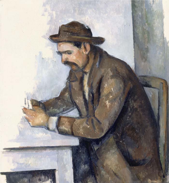 保罗·塞尚（Paul Cézanne）超清作品_ 玩纸牌者  72ppi